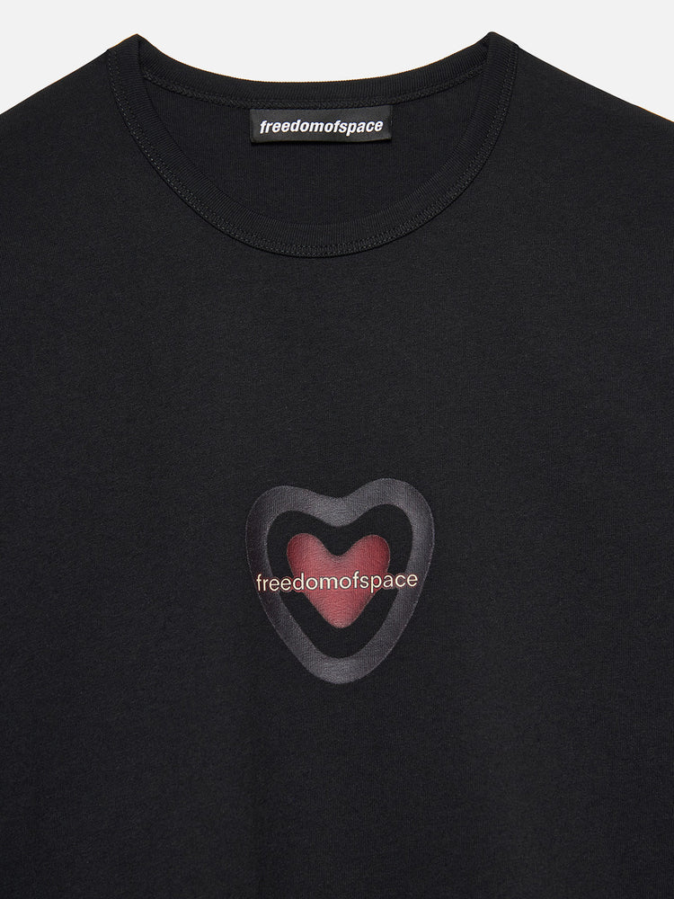 HEART T-SHIRT BLACK
