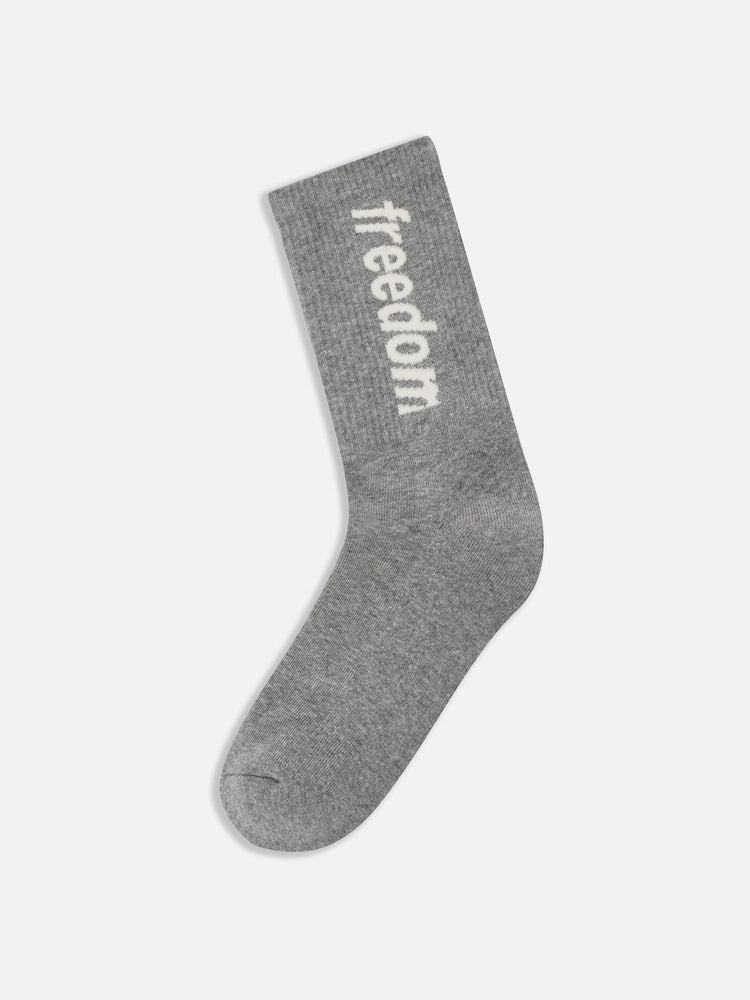 LOGO SOCKS GREY