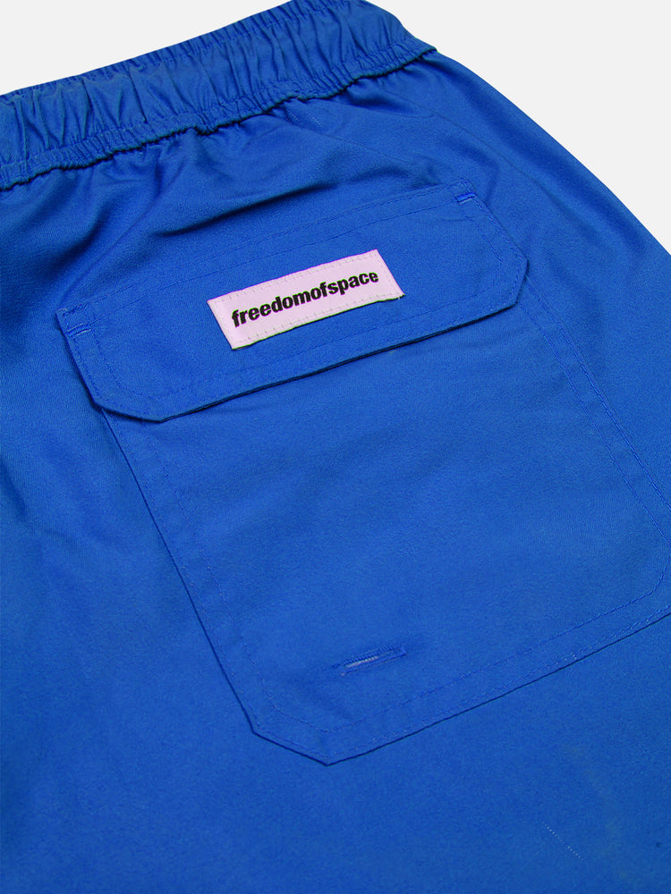 CIRCLE LOGO SWIM SHORTS BLUE