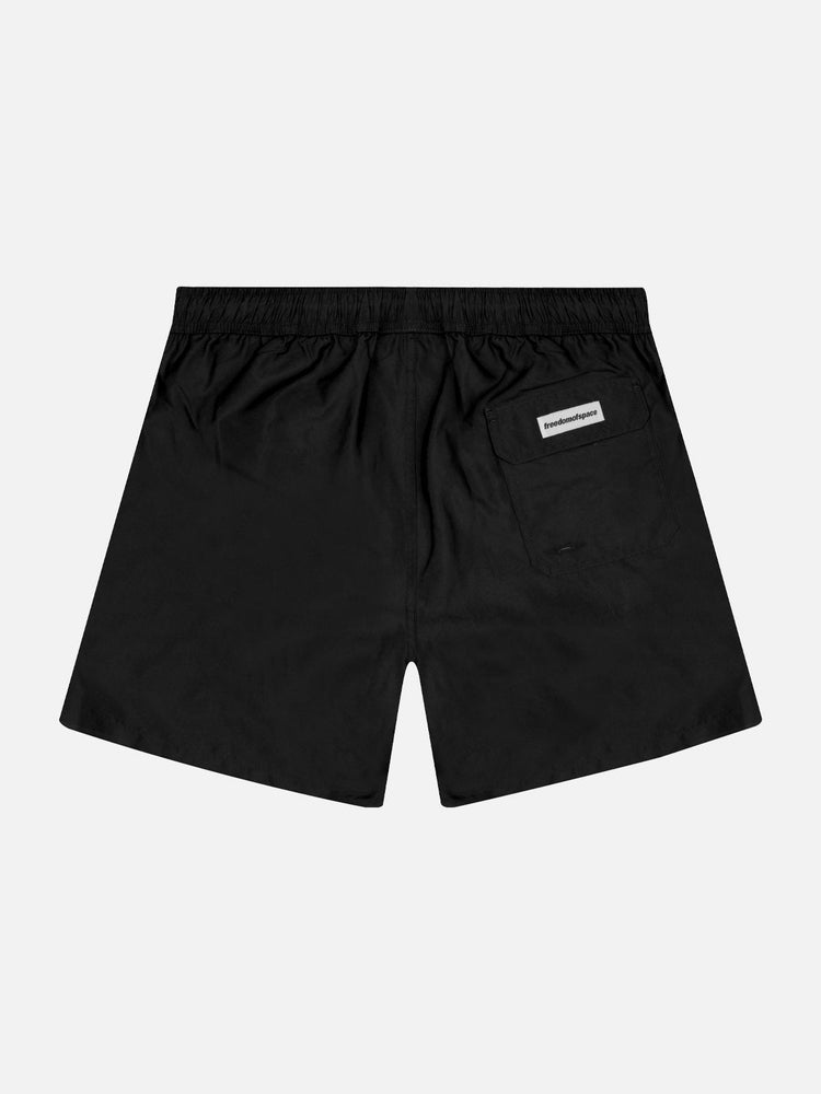 CIRCLE LOGO SWIM SHORTS BLACK