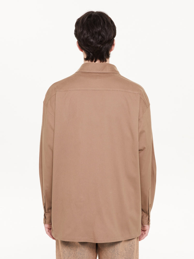 LONG SLEEVE SHIRT BROWN