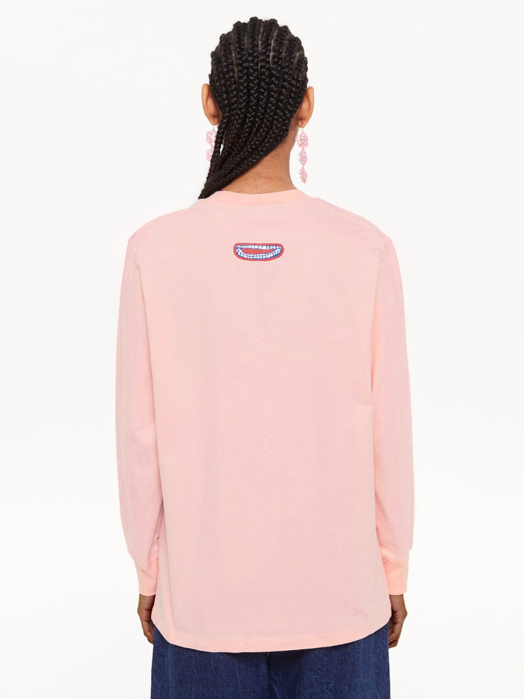 THE MAN LONG SLEEVE T-SHIRT PINK