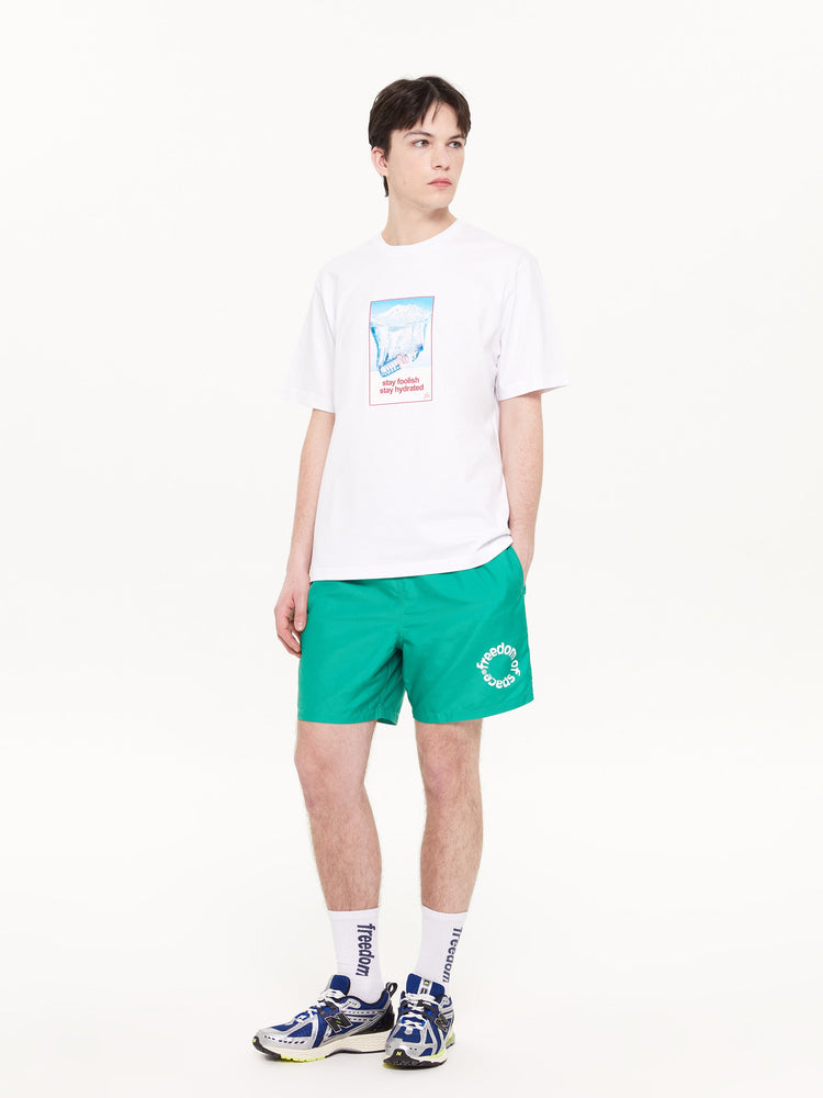 CIRCLE LOGO SWIM SHORTS GREEN