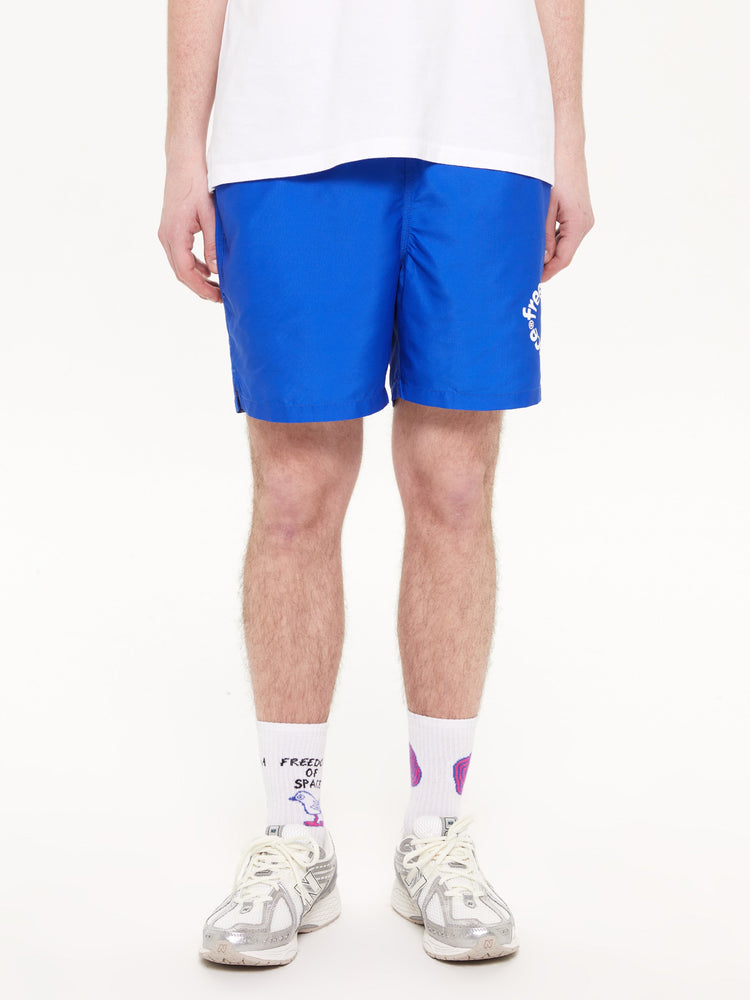 CIRCLE LOGO SWIM SHORTS BLUE