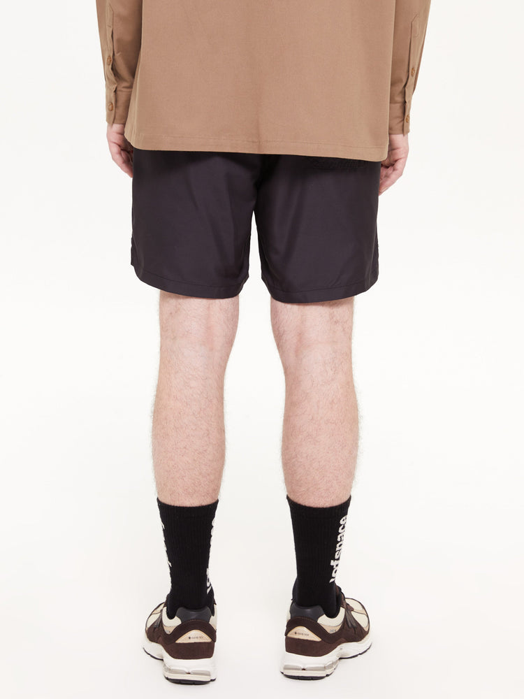 CIRCLE LOGO SWIM SHORTS BLACK