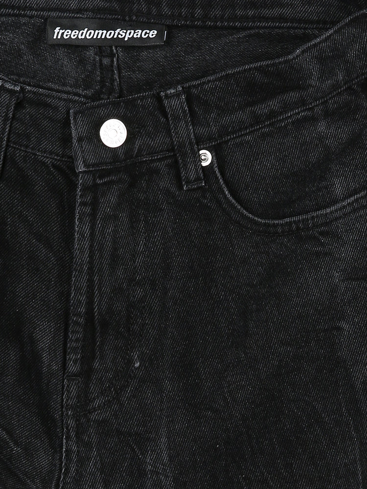 BLACK LOOSE FIT JEANS