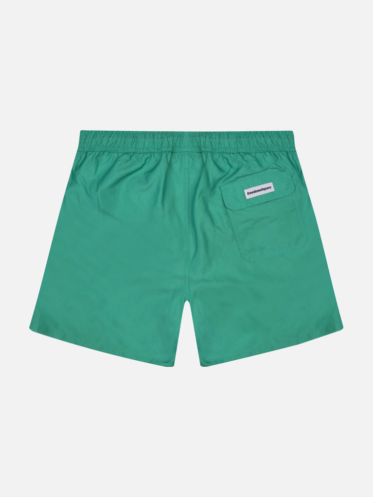 CIRCLE LOGO SWIM SHORTS GREEN