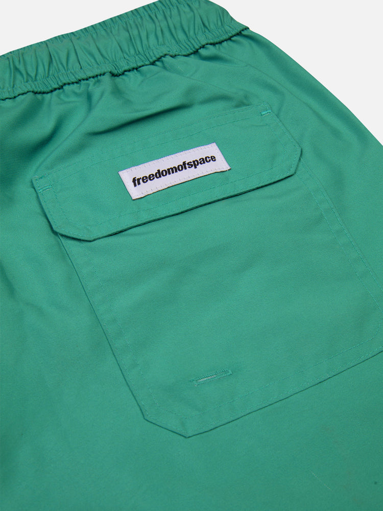 CIRCLE LOGO SWIM SHORTS GREEN