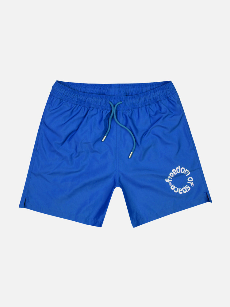 CIRCLE LOGO SWIM SHORTS BLUE