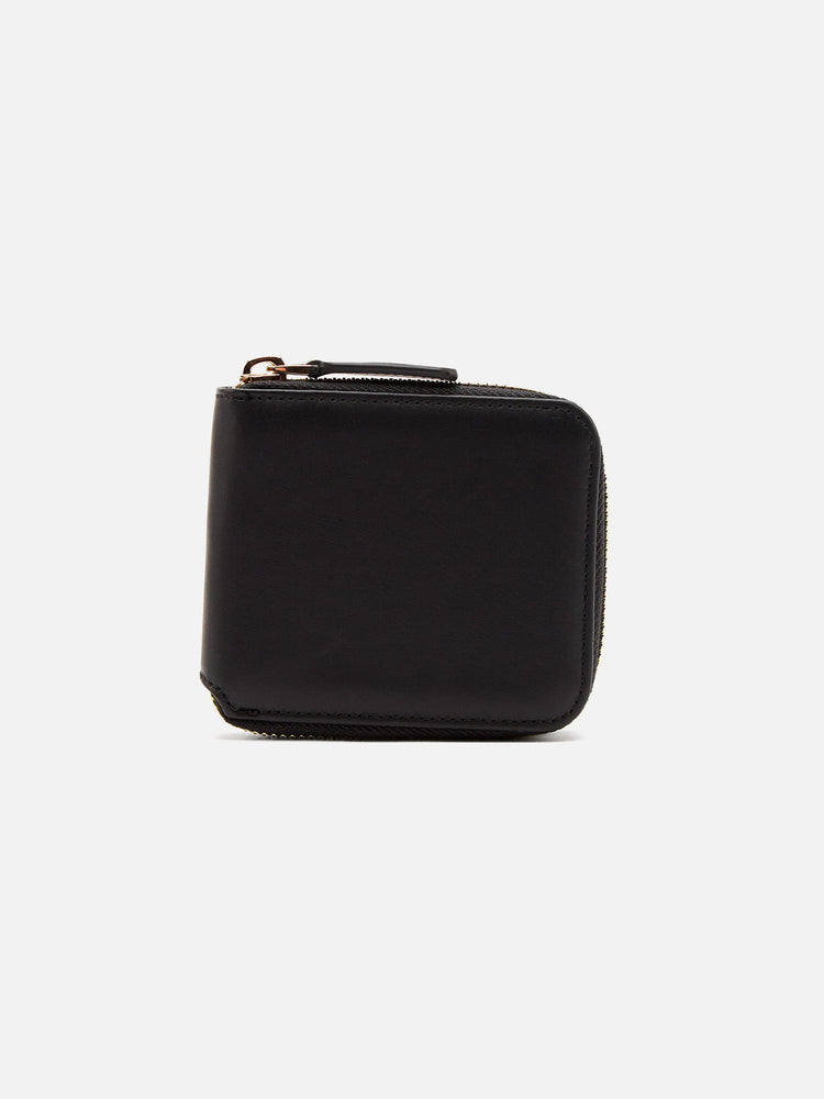 COMPACT GOLD ZIP WALLET
