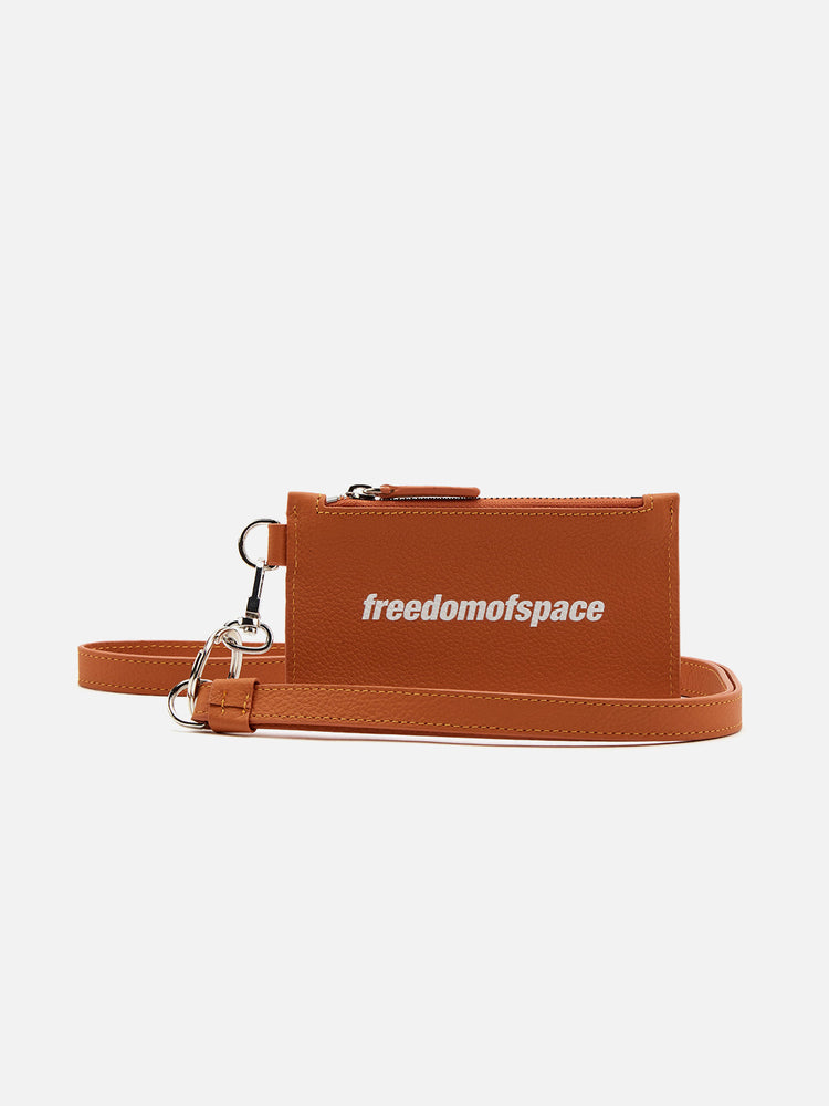 KEYRING CASH CARD HOLDER ORANGE