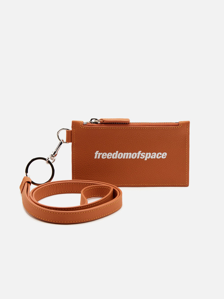 KEYRING CASH CARD HOLDER ORANGE