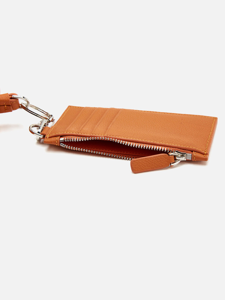 KEYRING CASH CARD HOLDER ORANGE