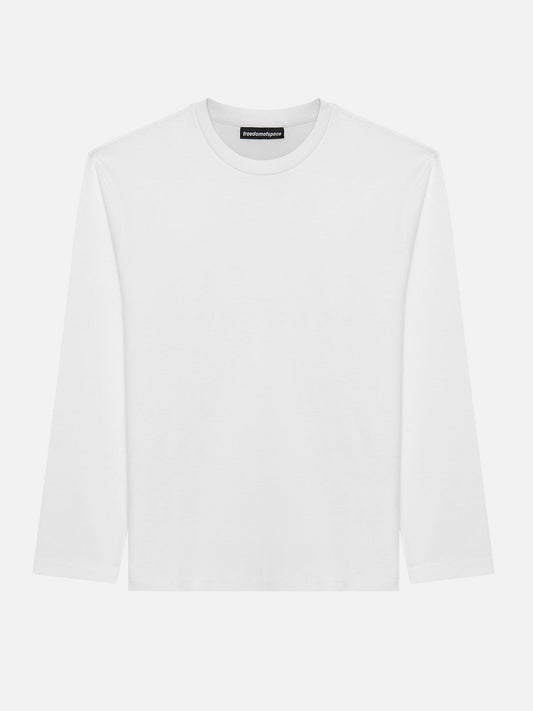 A SIMPLE LONG SLEEVE T-SHIRT OFF WHITE