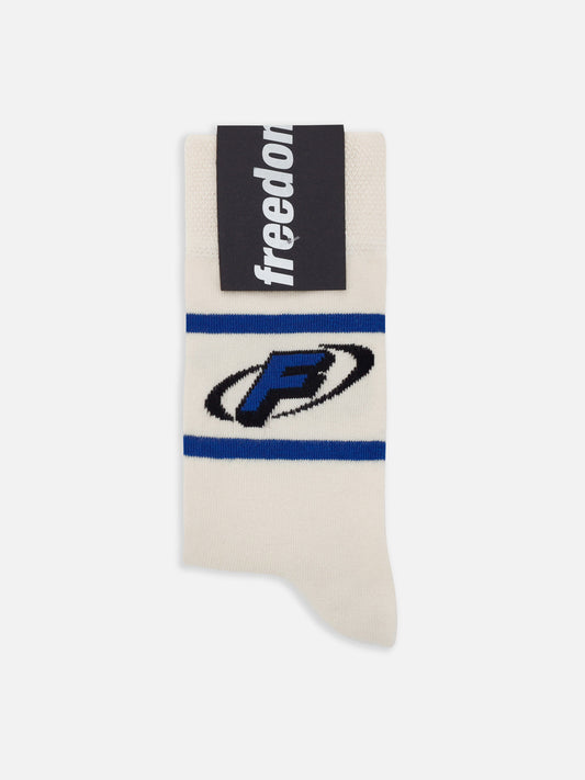 F LOGO SOCKS WHITE