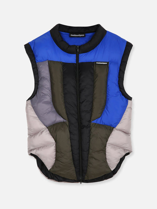 COLORBLOCK PUFFER VEST