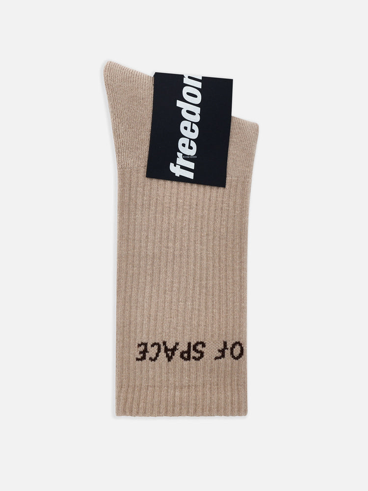 LOGO SOCKS BEIGE