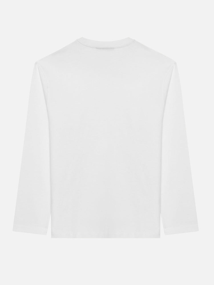 A SIMPLE LONG SLEEVE T-SHIRT OFF WHITE