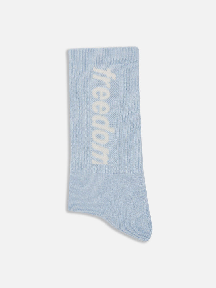 LOGO SOCKS BABY BLUE