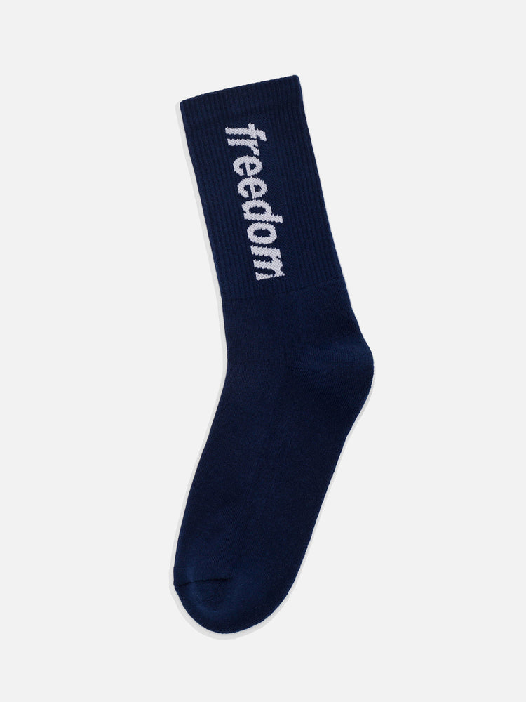 LOGO SOCKS NAVY