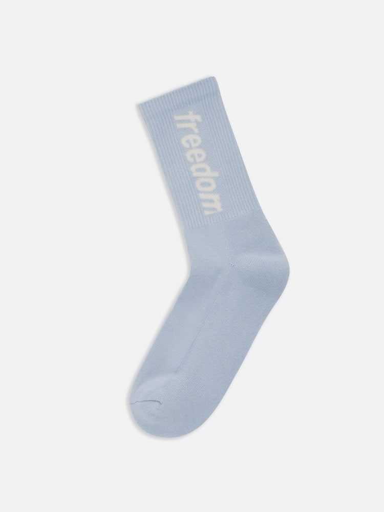 LOGO SOCKS BABY BLUE