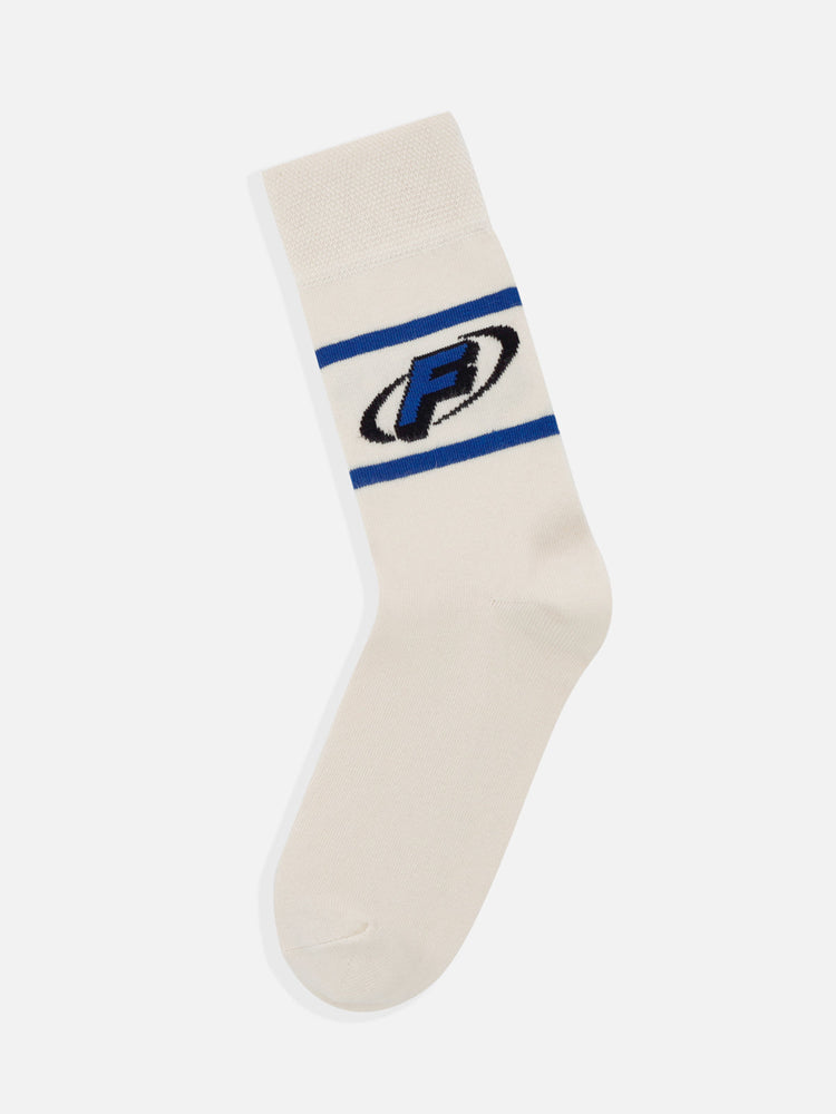 F LOGO SOCKS WHITE