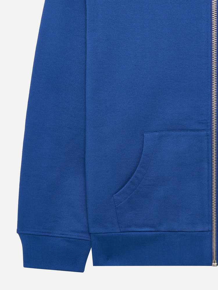 SIGNATURE FULL ZIP HOODIE BLUE