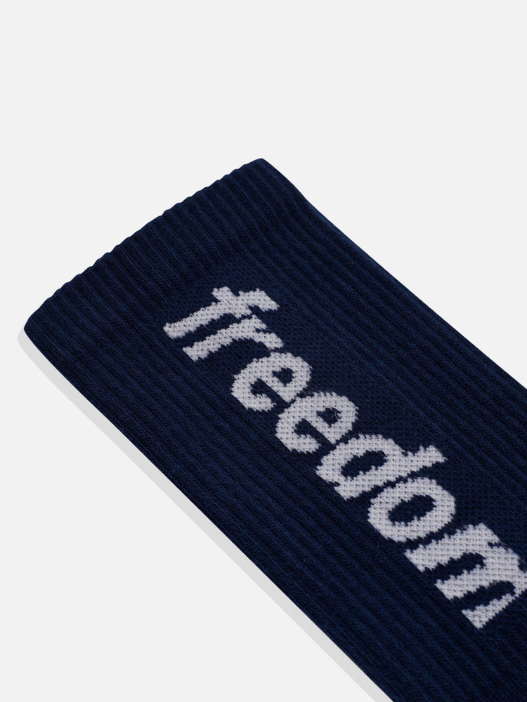 LOGO SOCKS NAVY