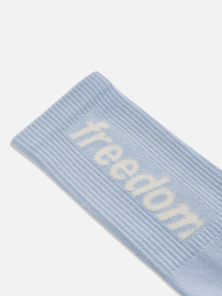 LOGO SOCKS BABY BLUE