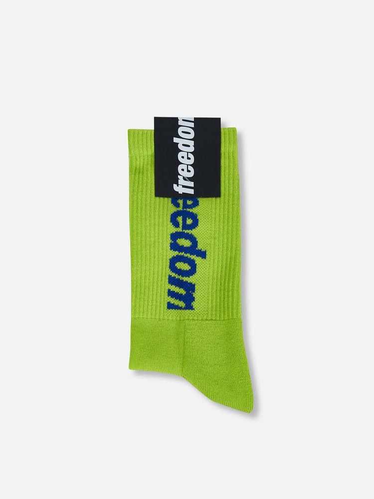 LOGO SOCKS LIME