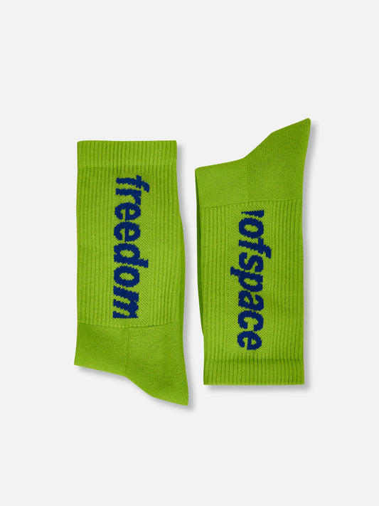 LOGO SOCKS LIME