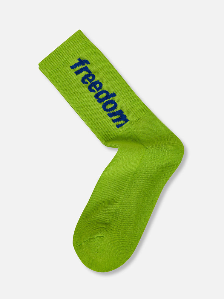 LOGO SOCKS LIME