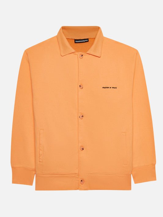 Logo Sweater Jacket Pale Orange