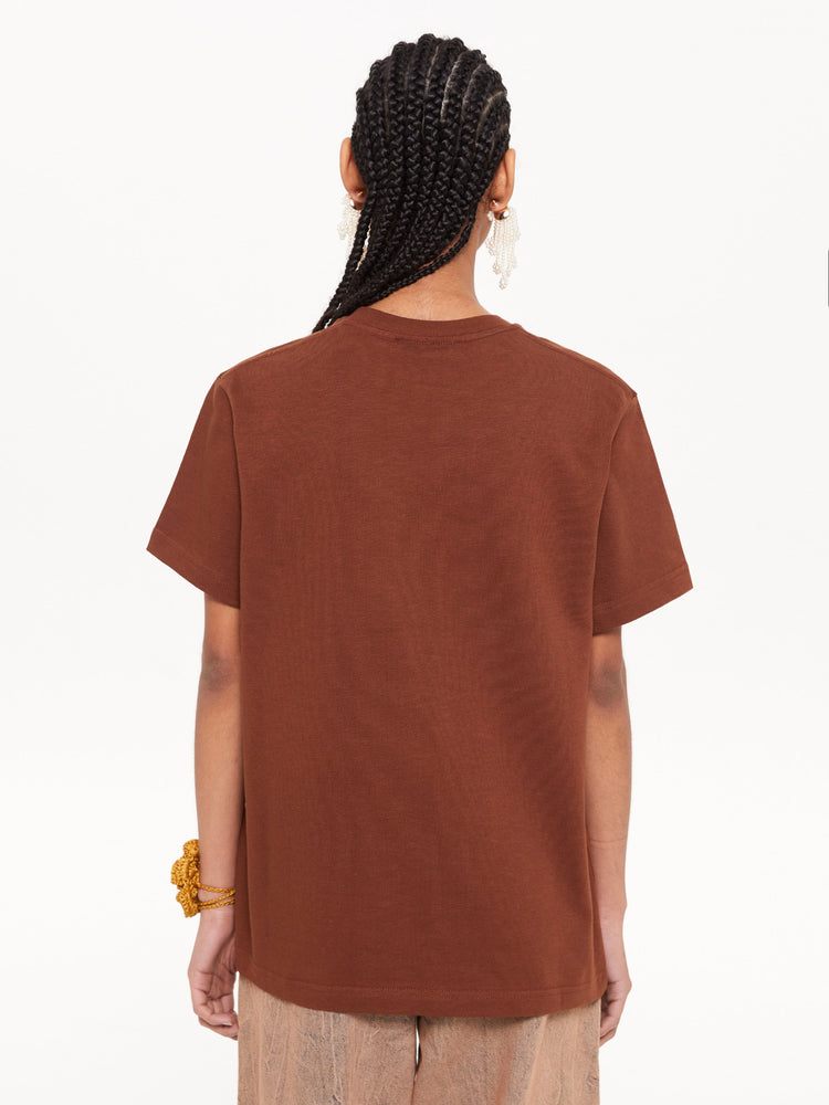 POCKET LOGO T-SHIRT BROWN