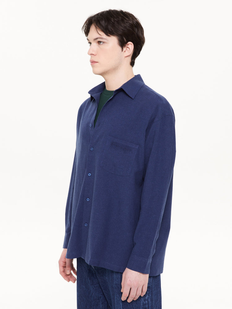 LONG SLEEVE SHIRT NAVY