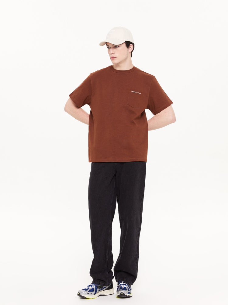 POCKET LOGO T-SHIRT BROWN