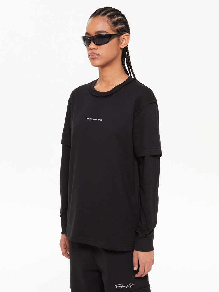 LONG SLEEVE T-SHIRT BLACK