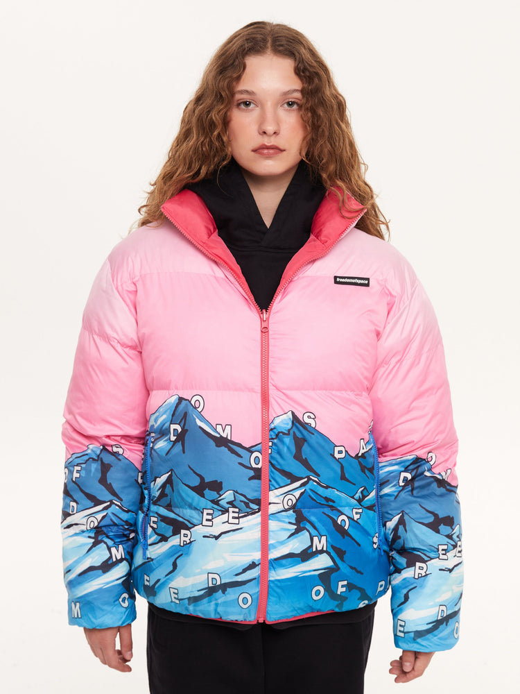 REVERSIBLE PUFFER JACKET PINK