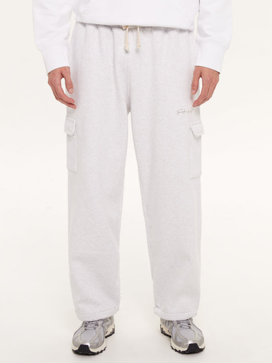 SIGNATURE CARGO LOUNGE PANTS GREY MARL