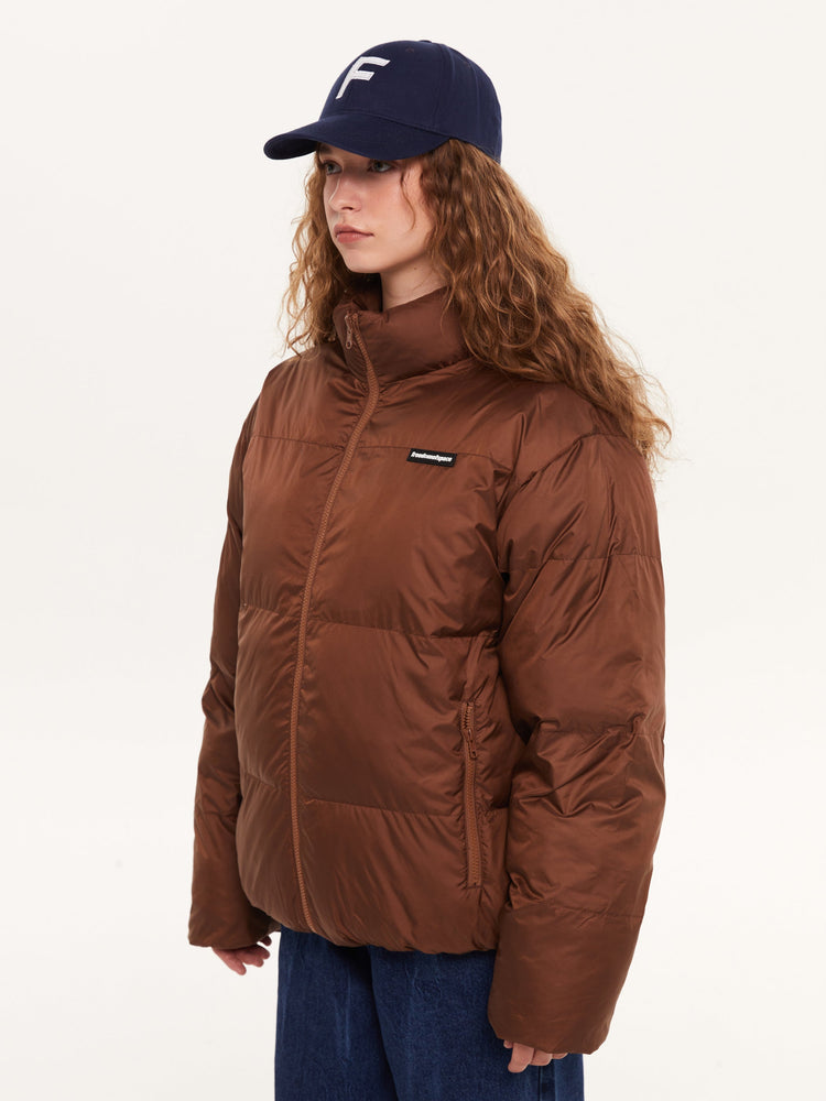 REVERSIBLE PUFFER JACKET BROWN