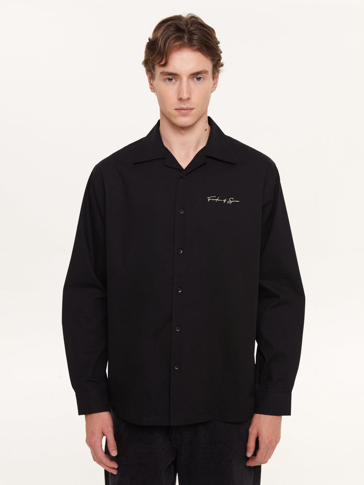 SIGNATURE LONG SLEEVE SHIRT BLACK