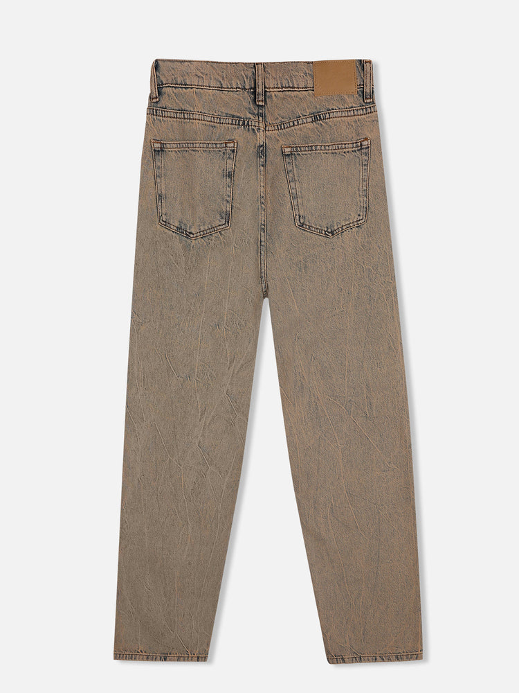 GARMENT-DYE LOOSE FIT JEANS