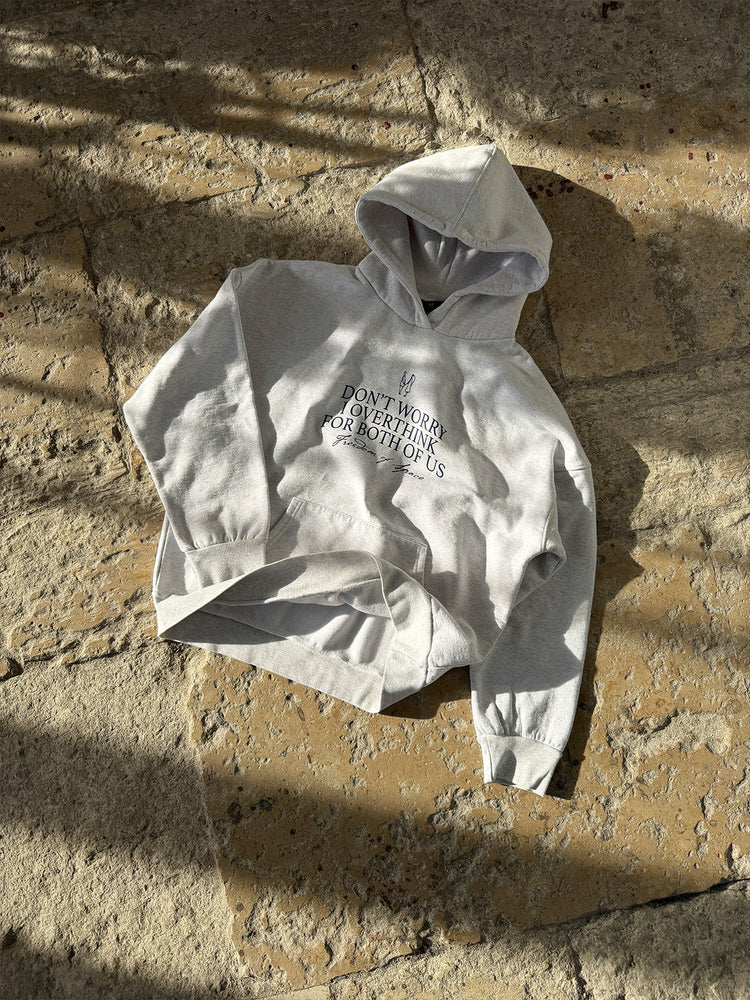 OVERTHINK HOODIE GREY MARL