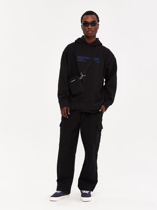 CARGO LOUNGE PANTS BLACK