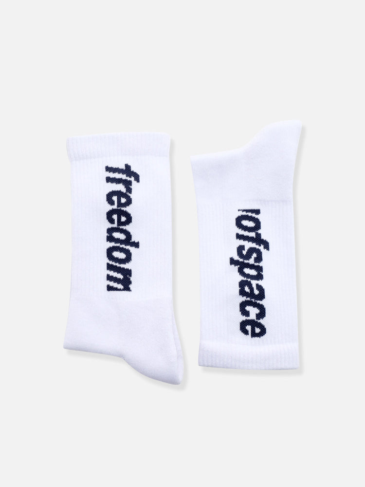 LOGO SOCKS WHITE