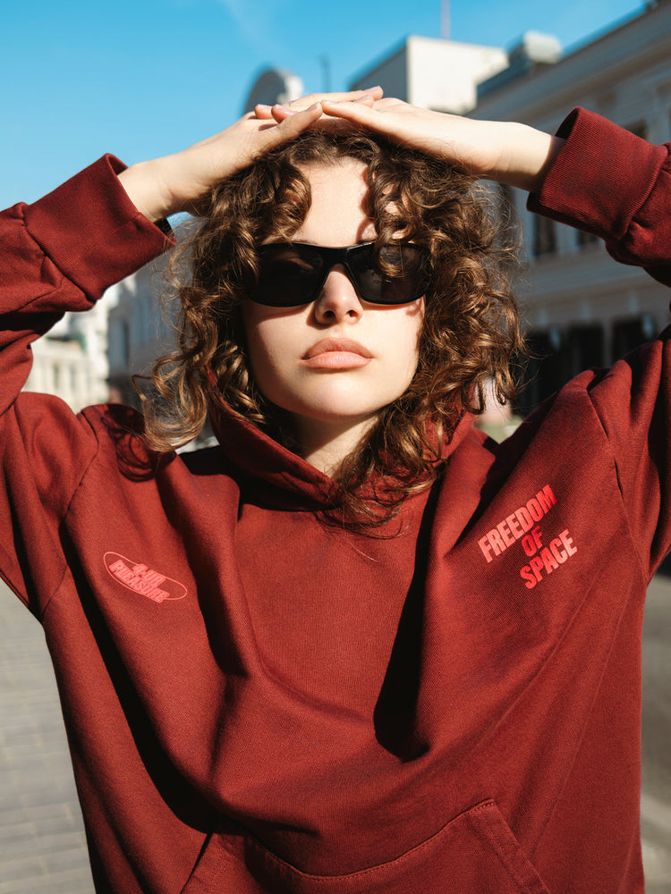 FOR YOUR PLEASURE HOODIE BORDEAUX