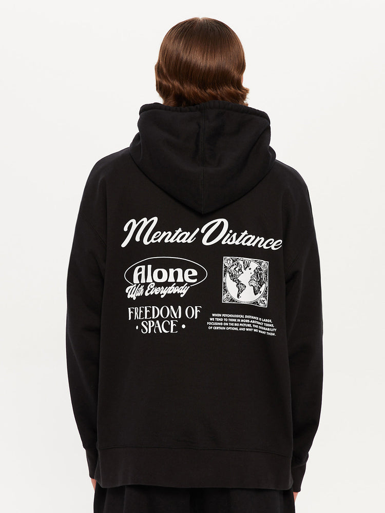 MENTAL DISTANCE HOODIE BLACK