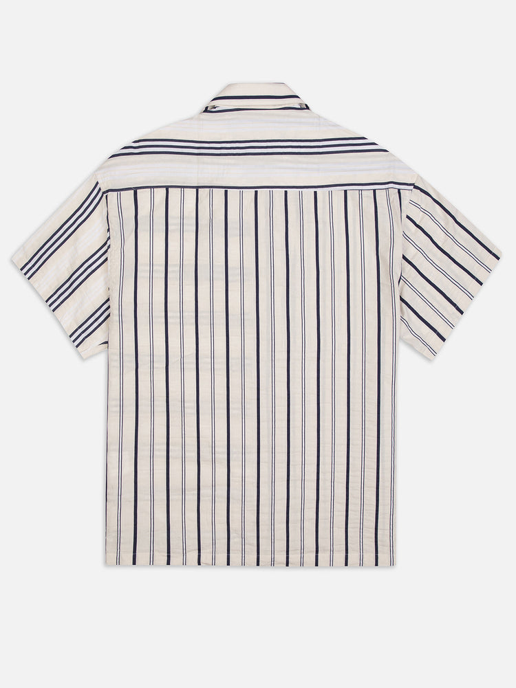 MULTISTRIPED SHORT SLEEVE SHIRT