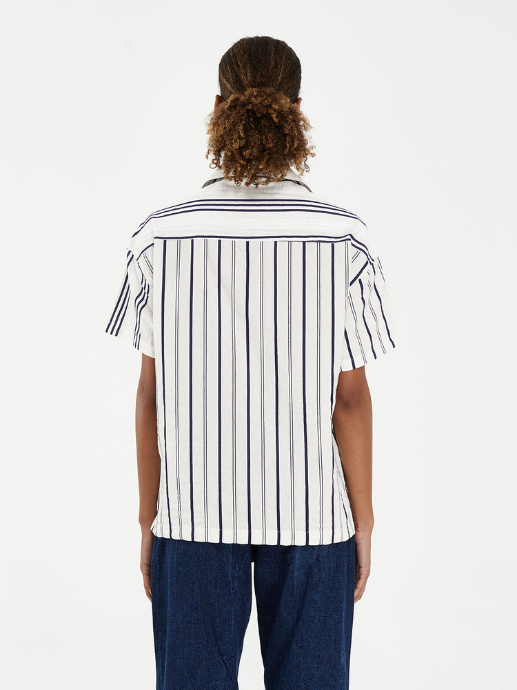 MULTISTRIPED SHORT SLEEVE SHIRT