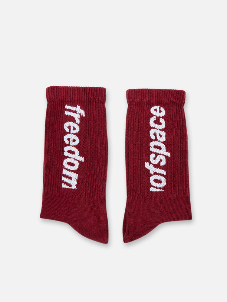 LOGO SOCKS BROWN